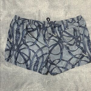 Gucci Blue Patterned Swim Shorts